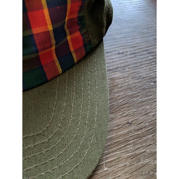 Webelos Cub Scout Hat/Cap M/L Boy Scouts of America BSA Green/Red Plaid - Picture 4 of 10